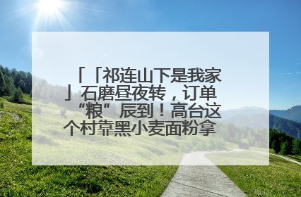 「祁连山下是我家」石磨昼夜转，订单“粮”辰到！高台这个村靠黑小麦面粉拿下成立来最大订单