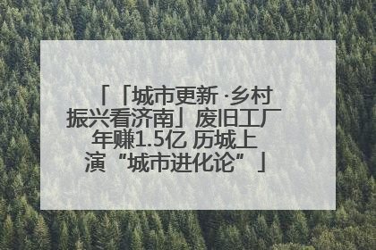 「城市更新 ·乡村振兴看济南」废旧工厂年赚1.5亿 历城上演“城市进化论”