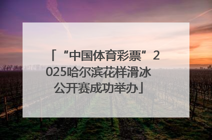 “中国体育彩票”2025哈尔滨花样滑冰公开赛成功举办
