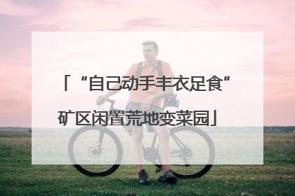 “自己动手丰衣足食”矿区闲置荒地变菜园