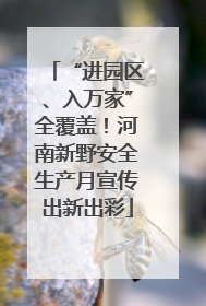 “进园区、入万家”全覆盖！河南新野安全生产月宣传出新出彩