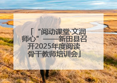 “阅动课堂·文润师心”——新田县召开2025年度阅读骨干教师培训会