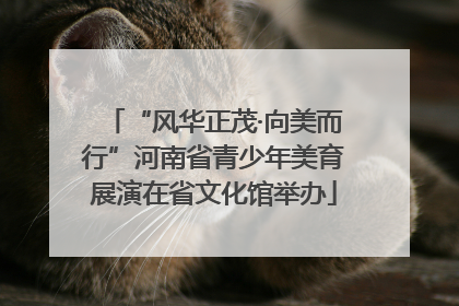 “风华正茂·向美而行”河南省青少年美育展演在省文化馆举办