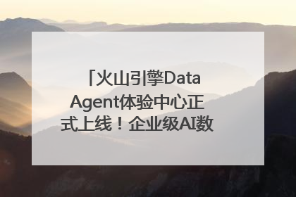 火山引擎Data Agent体验中心正式上线！企业级AI数据专家触手可及