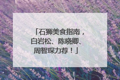 石狮美食指南，白岩松、陈晓卿、周智琛力荐！