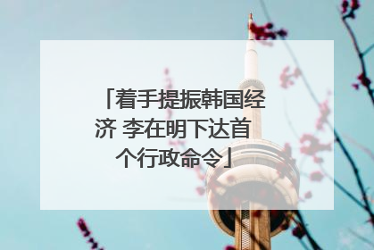 着手提振韩国经济 李在明下达首个行政命令