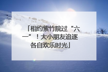 相约紫竹院过“六一”！大小朋友追逐各自欢乐时光