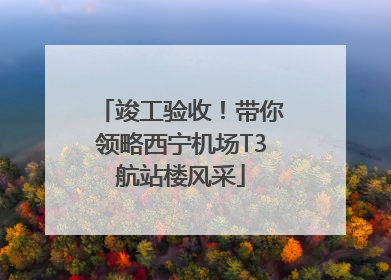 竣工验收！带你领略西宁机场T3航站楼风采