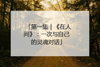 第一集｜《在人间》：一次与自己的灵魂对话