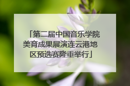 第二届中国音乐学院美育成果展演连云港地区预选赛隆重举行
