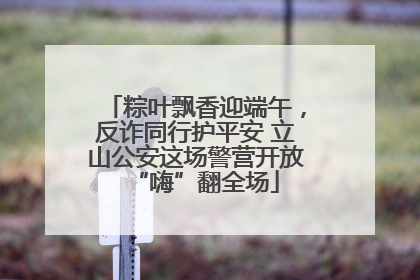 粽叶飘香迎端午，反诈同行护平安 立山公安这场警营开放“嗨”翻全场