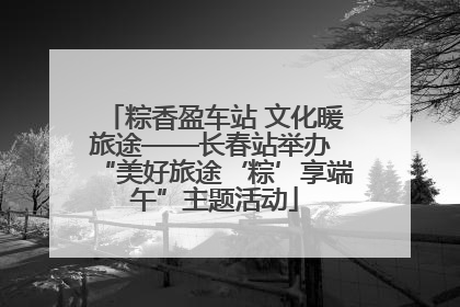 粽香盈车站 文化暖旅途——长春站举办 “美好旅途‘粽’享端午”主题活动