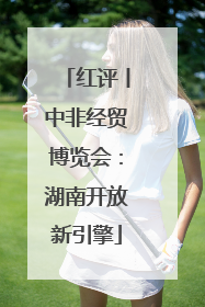 红评丨中非经贸博览会：湖南开放新引擎