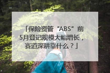 保险资管“ABS”前5月登记规模大幅增长，赛道深耕靠什么？