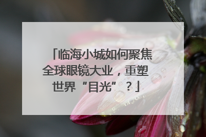 临海小城如何聚焦全球眼镜大业，重塑世界“目光”？