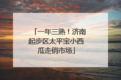 一年三熟！济南起步区太平宝小西瓜走俏市场