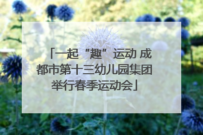 一起“趣”运动 成都市第十三幼儿园集团举行春季运动会