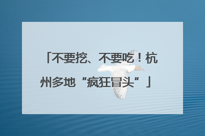不要挖、不要吃！杭州多地“疯狂冒头”