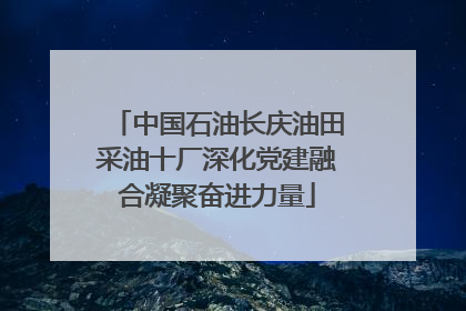 中国石油长庆油田采油十厂深化党建融合凝聚奋进力量