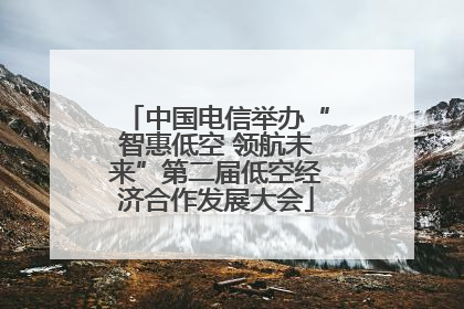 中国电信举办“智惠低空 领航未来”第二届低空经济合作发展大会
