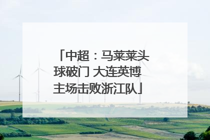 中超：马莱莱头球破门 大连英博主场击败浙江队