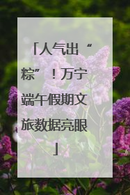 人气出“粽”！万宁端午假期文旅数据亮眼