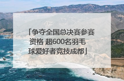 争夺全国总决赛参赛资格 超600名羽毛球爱好者竞技成都