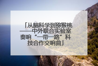 从脑科学到猕猴桃——中外联合实验室奏响“一带一路”科技合作交响曲