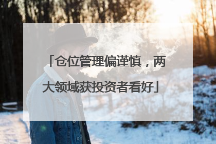 仓位管理偏谨慎，两大领域获投资者看好
