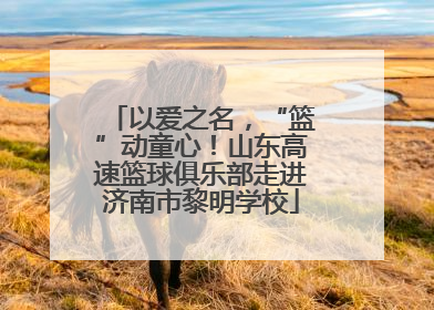以爱之名，“篮”动童心！山东高速篮球俱乐部走进济南市黎明学校