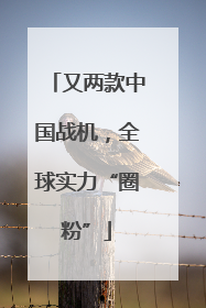 又两款中国战机，全球实力“圈粉”