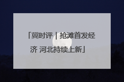 冀时评｜抢滩首发经济 河北持续上新