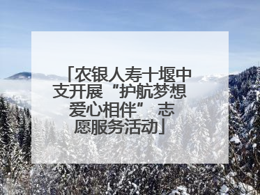 农银人寿十堰中支开展“护航梦想 爱心相伴” 志愿服务活动