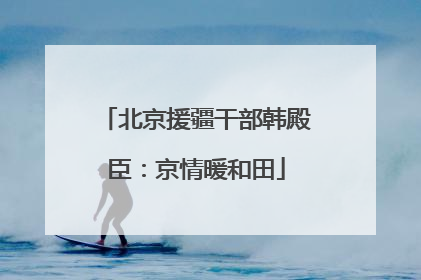 北京援疆干部韩殿臣：京情暖和田