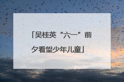 吴桂英“六一”前夕看望少年儿童