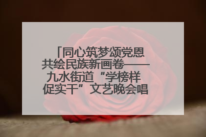 同心筑梦颂党恩 共绘民族新画卷——九水街道“学榜样 促实干”文艺晚会唱响民族团结主旋律