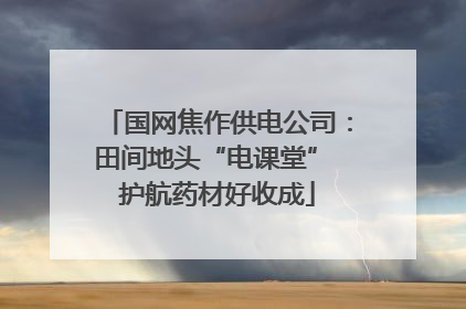 国网焦作供电公司：田间地头“电课堂” 护航药材好收成