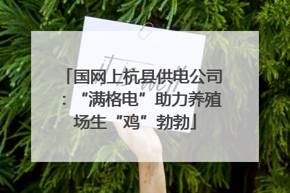 国网上杭县供电公司：“满格电”助力养殖场生“鸡”勃勃