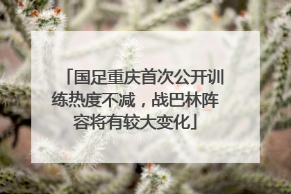 国足重庆首次公开训练热度不减，战巴林阵容将有较大变化