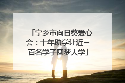 宁乡市向日葵爱心会：十年助学让近三百名学子圆梦大学