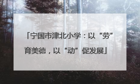 宁国市津北小学：以“劳”育美德，以“动”促发展