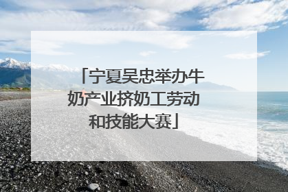 宁夏吴忠举办牛奶产业挤奶工劳动和技能大赛