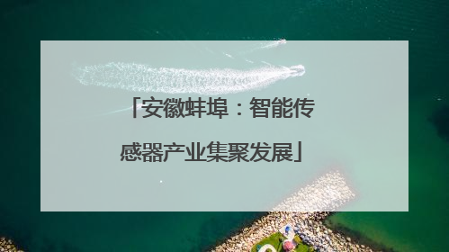 安徽蚌埠：智能传感器产业集聚发展