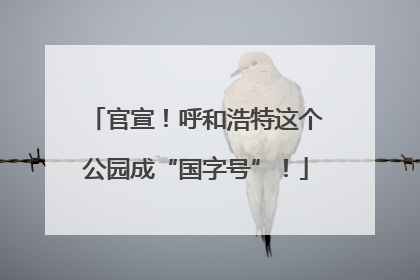 官宣！呼和浩特这个公园成“国字号”！