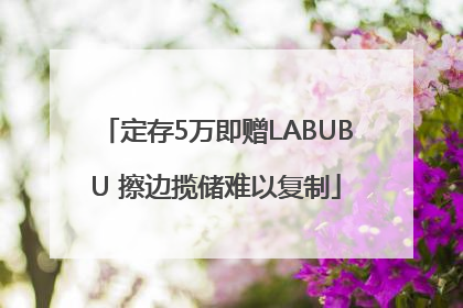 定存5万即赠LABUBU 擦边揽储难以复制
