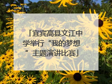 宜宾高县文江中学举行“我的梦想”主题演讲比赛