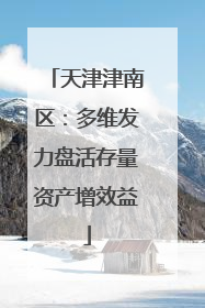 天津津南区：多维发力盘活存量资产增效益