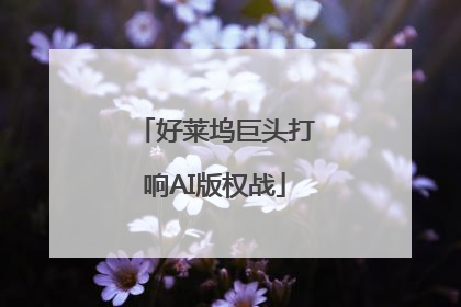 好莱坞巨头打响AI版权战