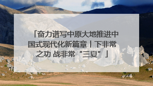奋力谱写中原大地推进中国式现代化新篇章丨下非常之功 战非常“三夏”