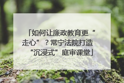 如何让廉政教育更“走心”？常宁法院打造“沉浸式”庭审课堂